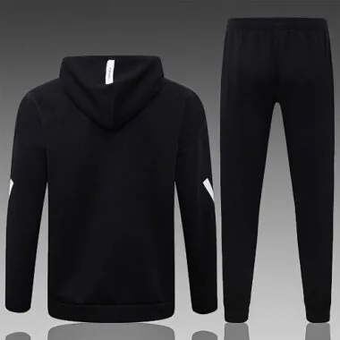 26-27 Real Madrid Black Hoodies Jackets Kit Soccer T-Shirt