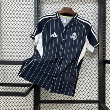 25-26 Real Madrid Baseball Uniform Kit Soccer T-Shirt AAAAJersey Supply Yupoo
