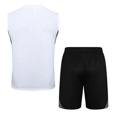 25-26 Real Madrid White Training Kits Football Vest Suits