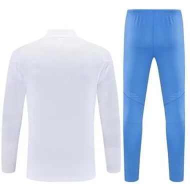 25-26 Real Madrid Training Kits Long White Football Tracksuits