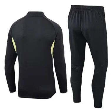 25-26 Real Madrid Training Kits Long Black Football Tracksuits