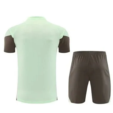 25-26 Real Madrid Training Kits Light Green Football Tracksuits