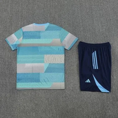25-26 Real Madrid Training Kits Light Blue Football Tracksuits