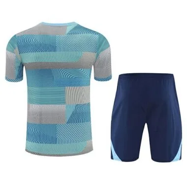 25-26 Real Madrid Training Kits Light Blue Football Tracksuits