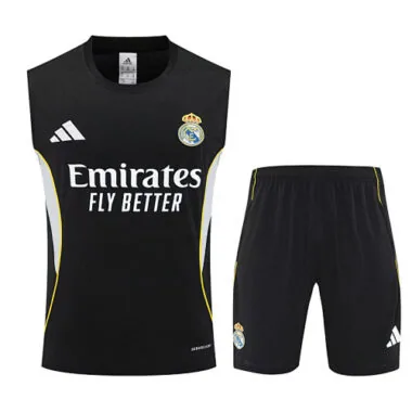 25-26 Real Madrid Training Kits Black Football Vest Suits
