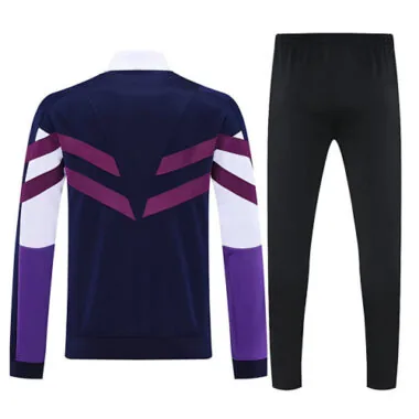 25-26 Real Madrid Purple&amp;Navy Football Tracksuit Long Jacket Suits