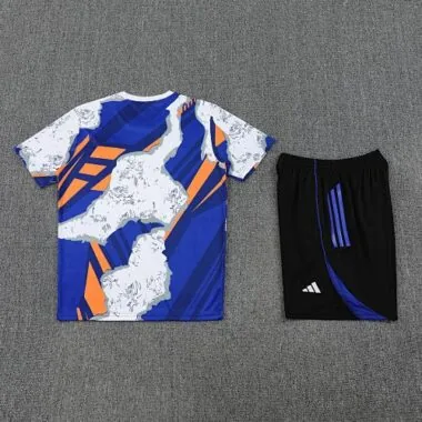 25-26 Real Madrid Pre-Match Blue&amp;White Training Kits Football Tracksuits