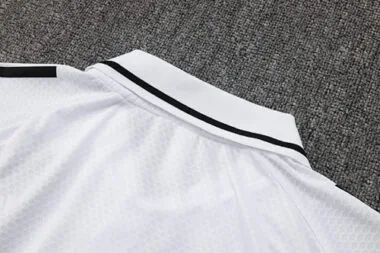 25-26 Real Madrid Polo White&amp;Black Training Kits Football Tracksuits