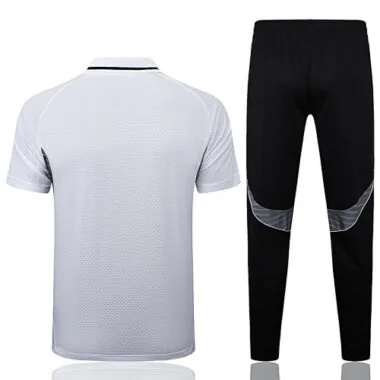 25-26 Real Madrid Polo White&amp;Black Training Kits Football Tracksuits