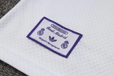 25-26 Real Madrid Polo White Training Kits Football Tracksuits