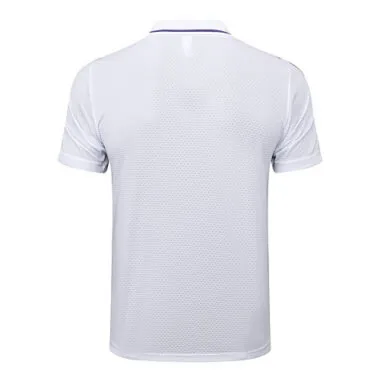 25-26 Real Madrid Polo White Training Kits Football Tracksuits