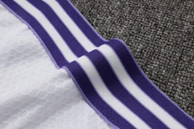 25-26 Real Madrid Polo White Training Kits Football Tracksuits