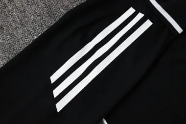 25-26 Real Madrid Polo Black Training Kits Football Tracksuits