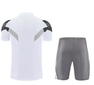 25-26 Real Madrid Original White Training Kits Football Tracksuits