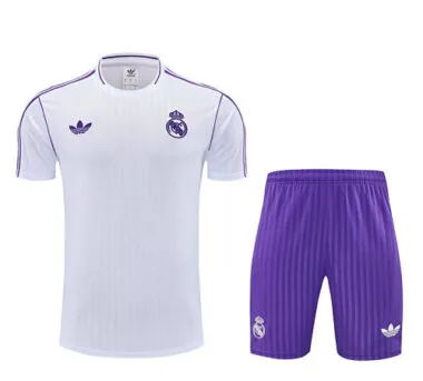 25-26 Real Madrid OG White Training Kits Football Tracksuits