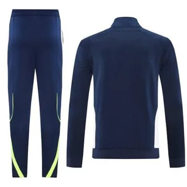 25-26 Real Madrid Navy&amp;White Football Tracksuits Long Jacket Suits