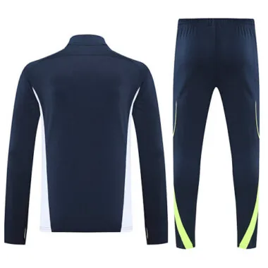 25-26 Real Madrid Navy Training Kits Long Football Tracksuits