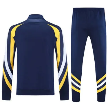 25-26 Real Madrid Navy Football Tracksuits Long Jacket Suits