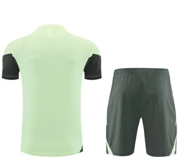25-26 Real Madrid Light Green Training Kits Football Tracksuits
