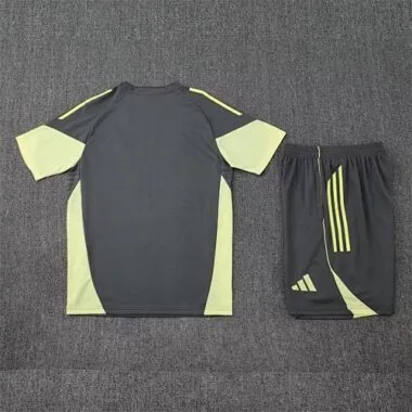 25-26 Real Madrid Grey&amp;Green Training Kits Football Tracksuits
