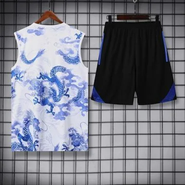 25-26 Real Madrid Blue Dragon Training Kits Football Vest Suits