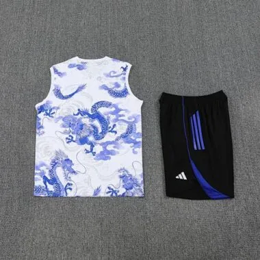25-26 Real Madrid Blue Dragon Training Kits Football Vest Suits