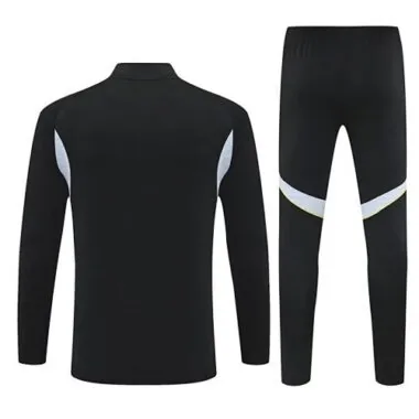25-26 Real Madrid Black Training Kits Long Football Tracksuits
