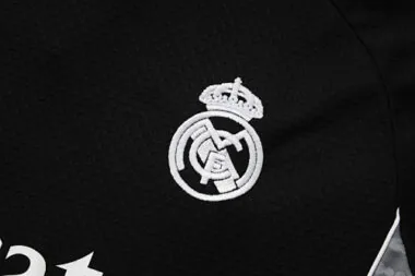 25-26 Real Madrid Black Training Kits Football Tracksuits