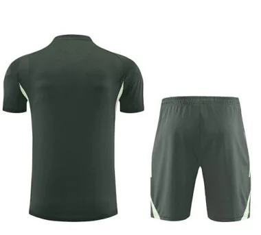 25-26 Real Madrid Army Green Training Kits Football Tracksuits