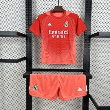 25-26 Real Madrid Orange Goalkeeper Kid Kits Youth Apparels Joy AAAAJersey Supply Yupoo