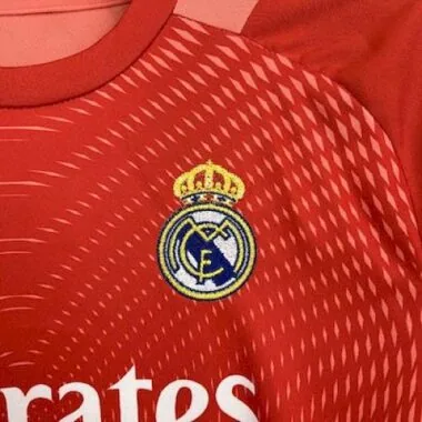 25-26 Real Madrid Orange Goalkeeper Kid Kits Youth Apparels Joy