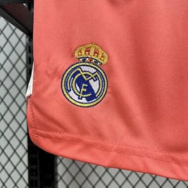25-26 Real Madrid Orange Goalkeeper Kid Kits Youth Apparels Joy