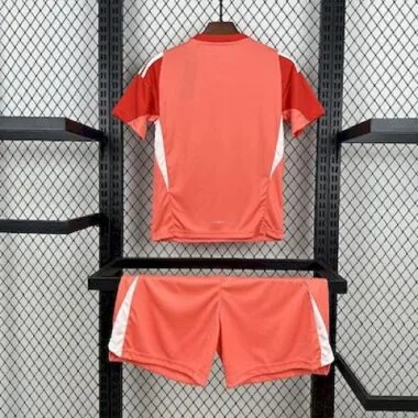 25-26 Real Madrid Orange Goalkeeper Kid Kits Youth Apparels Joy