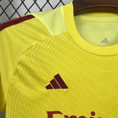 25-26 Real Madrid Yellow Goalkeeper Kid Kits Youth Apparels Joy