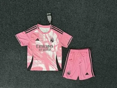 25-26 Real Madrid Pink Special Edition Kid Kits AAAAJersey Yupoo
