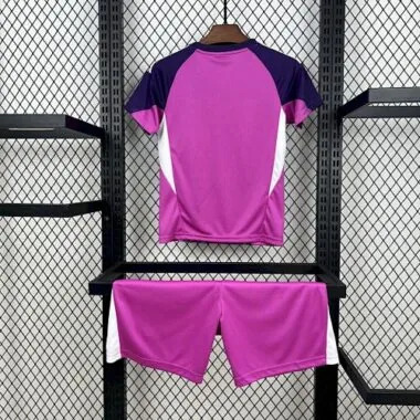 25-26 Real Madrid Purple Goalkeeper Kid Kits Youth Apparels