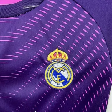 25-26 Real Madrid Purple Goalkeeper Kid Kits Youth Apparels