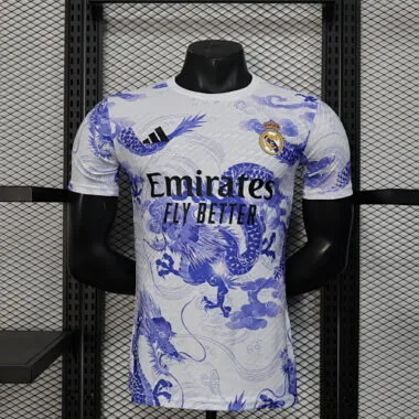 25-26 Real Madrid Blue Dragon Kit Special Edition Player Version Soccer AAAAJersey Yupoo