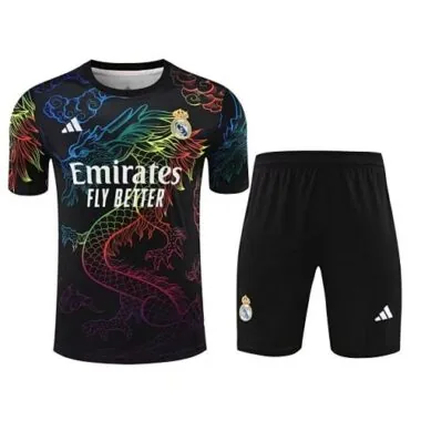 24-25 Real Madrid Rainbow Dragon Black Training Kit Soccer AAAAJersey Yupoo