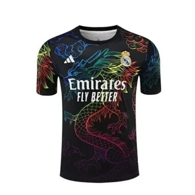 24-25 Real Madrid Rainbow Dragon Black Training Kit Soccer