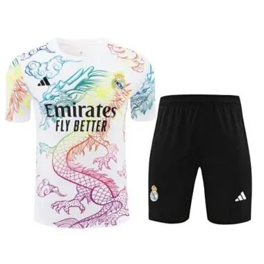 24-25 Real Madrid Rainbow Dragon White Training Kit Soccer AAAAJersey Yupoo
