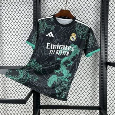 25-26 Real Madrid Green Dragon Pattern Kit Special Edition Soccer AAAAJersey Yupoo