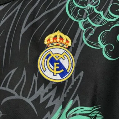 25-26 Real Madrid Green Dragon Pattern Kit Special Edition Soccer