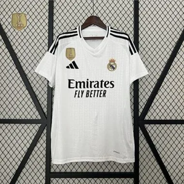 24-25 Real Madrid Home Kit With All Kind of Badges Soccer S-4XL