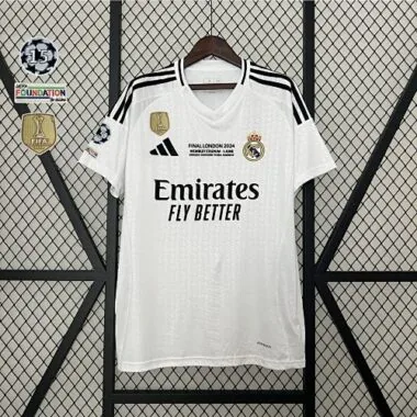 24-25 Real Madrid Home Kit With All Kind of Badges Soccer S-4XL