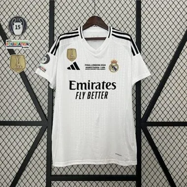 24-25 Real Madrid Home Kit With All Kind of Badges Soccer S-4XL