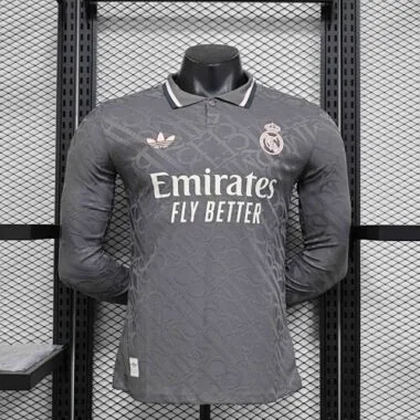 24-25 Real Madrid Third Long Sleeve Kit Player Version Shirt Sport AAAAJersey Yupoo