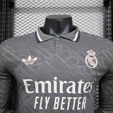 24-25 Real Madrid Third Long Sleeve Kit Player Version Shirt Sport