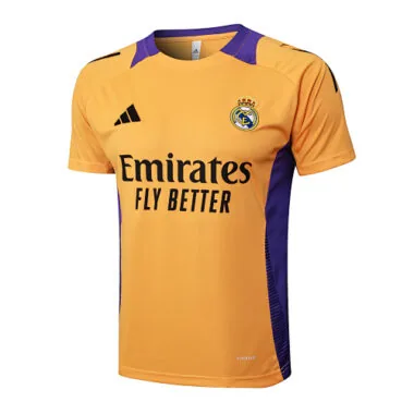 24-25 Real Madrid Yellow Trainingt Kit Soccer