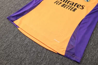 24-25 Real Madrid Yellow Trainingt Kit Soccer